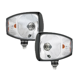 Headlights for heavy equipment