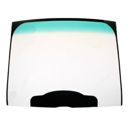 Windshield for heavy equipment