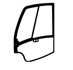 Door for heavy equipment